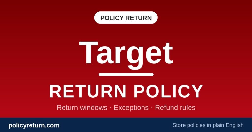 Target Return Policy
