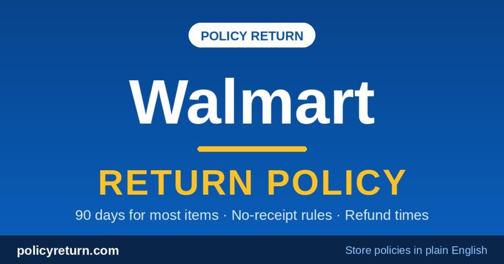 Walmart Return Policy